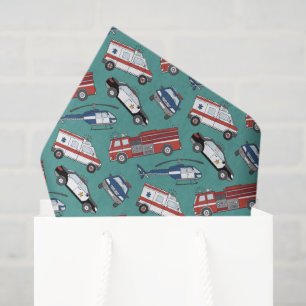 First Responder Decoupage Tissue Paper