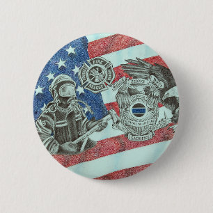First Responders 6 Cm Round Badge