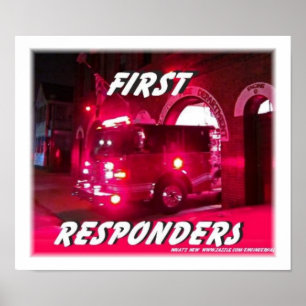 first,responders,firefighters Posters