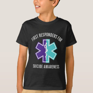 First Responders For Suicide Awareness Emt Paramed T-Shirt