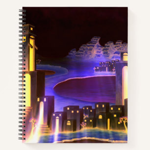 "First Revelation" - cryptic mysterious art Notebook