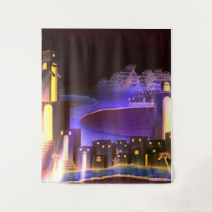 "First Revelation" - cryptic mysterious art Tapestry