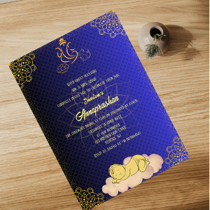 First Rice "Annaprashan" Indian Baby Image Invitation