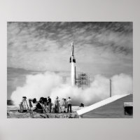 First Rocket Launch, Cape Canaveral, "Bumper 2"