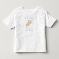 First Rodeo Baby blue and tan Birthday 