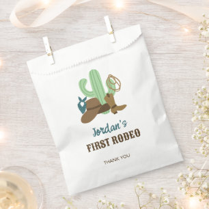 First Rodeo Birthday 1st Cowboy Western Favour Bags