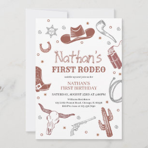 First Rodeo Birthday Invitation