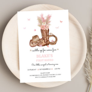 First Rodeo Birthday Invitation