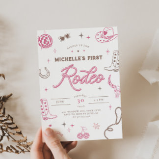 First Rodeo Birthday Invitation 