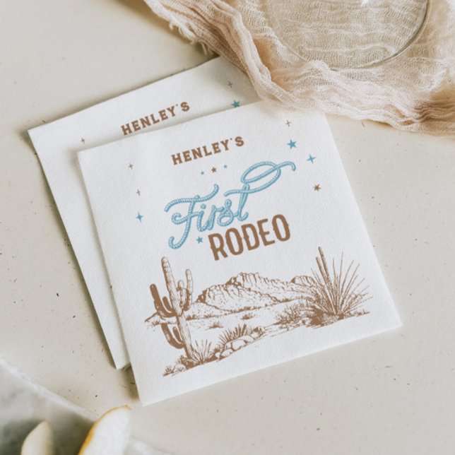 First Rodeo Birthday Napkin (Creator Uploaded)