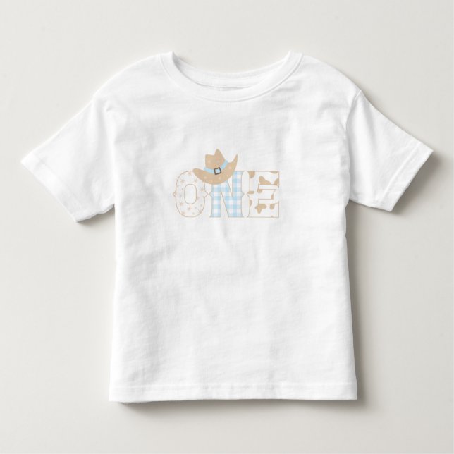 First Rodeo Birthday ONE Toddler T-Shirt (Front)
