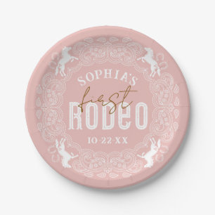 First Rodeo Birthday Party Paper Plates