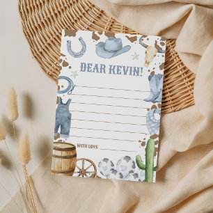 First Rodeo Birthday Time Capsule Card