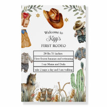 First Rodeo Birthday with Photo template