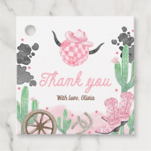 First Rodeo Boho Wild West Favour Tags