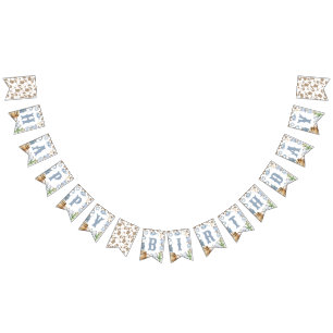 First Rodeo Cowboy Birthday Banner