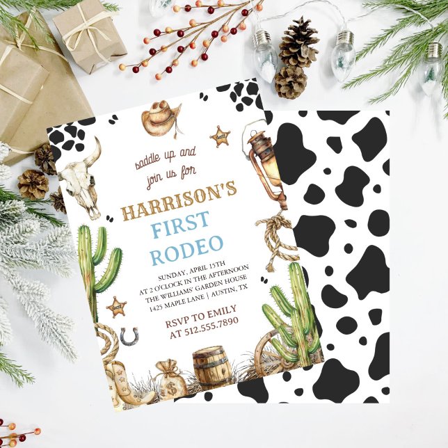 First Rodeo Invitation, My 1st Rodeo Invitation (Creator Uploaded)