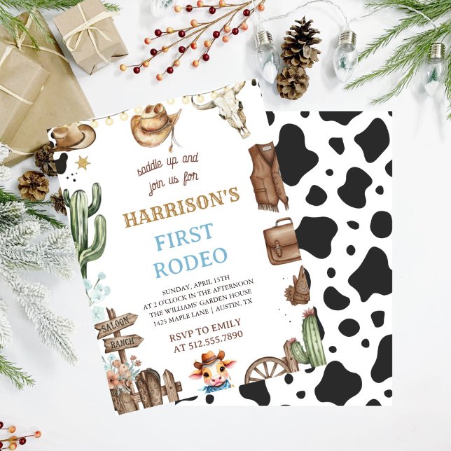 First Rodeo Invitation, My 1st Rodeo Invitation (Creator Uploaded)