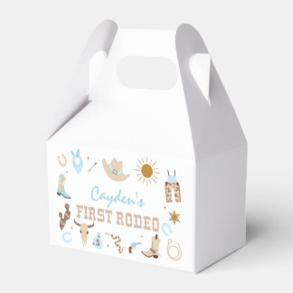 First Rodeo Pastel First Birthday Favour Box