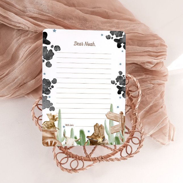 First Rodeo Rustic Wild West Time Capsule Cards (Creator Uploaded)