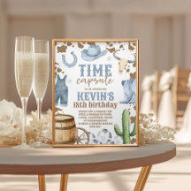 First Rodeo Time Capsule 8x10 Sign