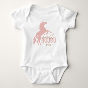 First Rodeo Western 1st Birthday Baby Bodysuit