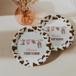 First Rodeo Western Cowboy 1st Birthday Paper Plat Paper Plate<br><div class="desc">First Rodeo western cowboy 1st birthday party theme.</div>