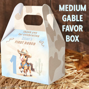 First Rodeo Western Cowboy Boy Medium Favour Box