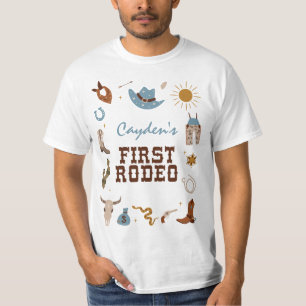 First Rodeo western cowboy  first birthday  T-Shirt