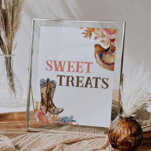 First Rodeo Western Girl Sweet Treats Sign