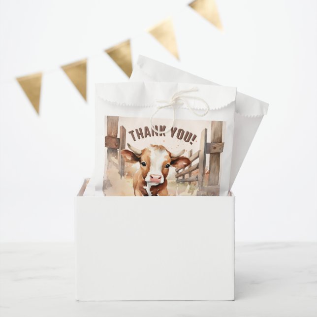 First RODEO | Wild West Bull Cowboy 1st Birthday Favour Bags (Party)