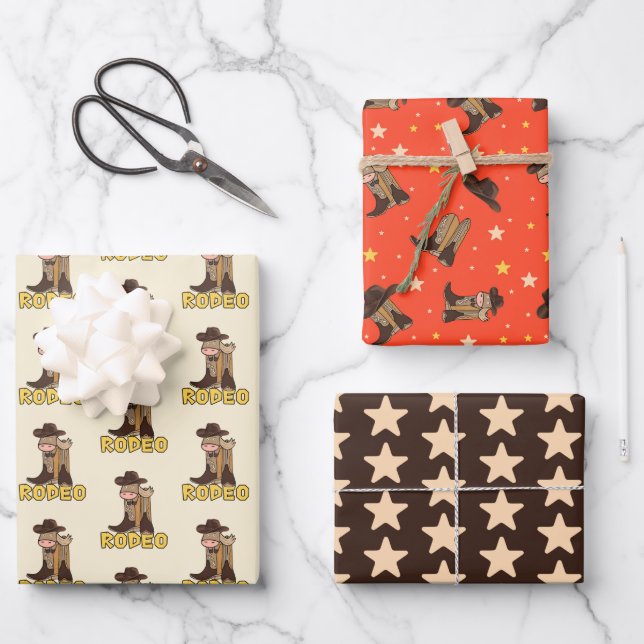 First Rodeo Wrapping Paper Sheet (Front)