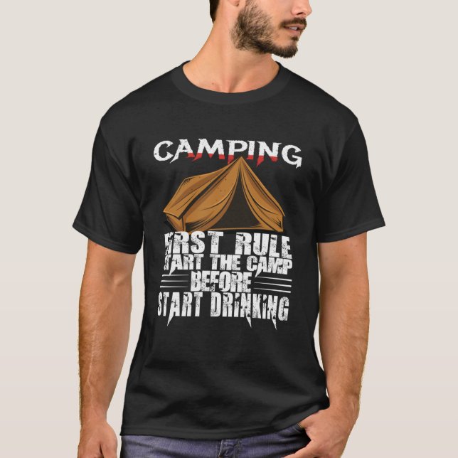 First Rule Camping  1 T-Shirt (Front)