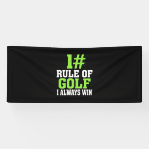 First Rule Of Golf Banner