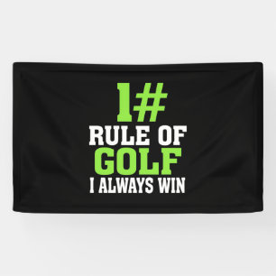 First Rule Of Golf Banner
