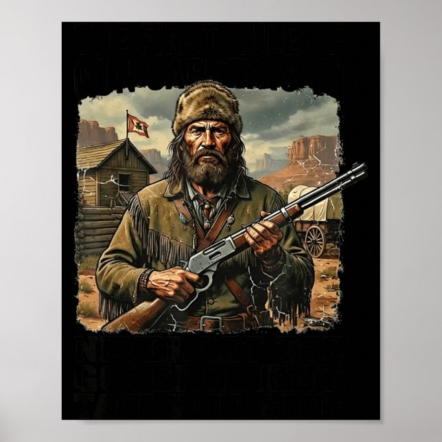 First rule of safety let government take guns poster (Front)