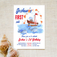First sale nautical marine 1st birthday party