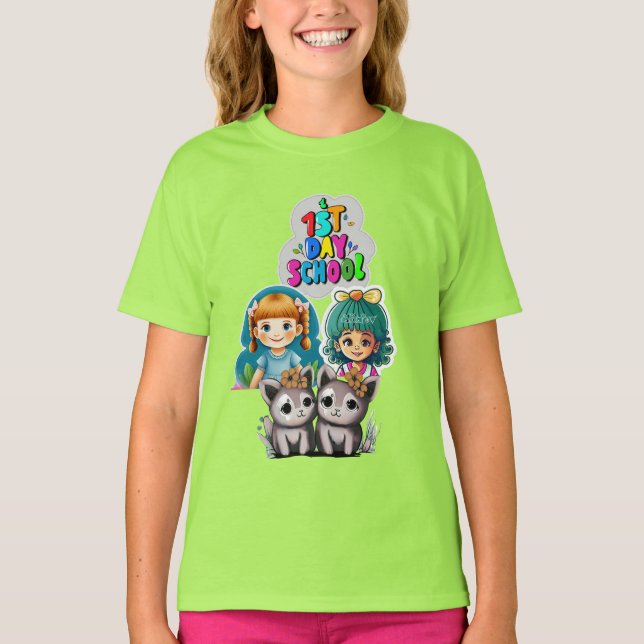 "First School Click" T-Shirt (Front)