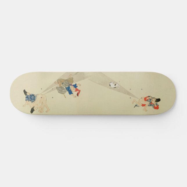 First Scroll, Ancient Japanese Fart Battles Skateboard (Horz)