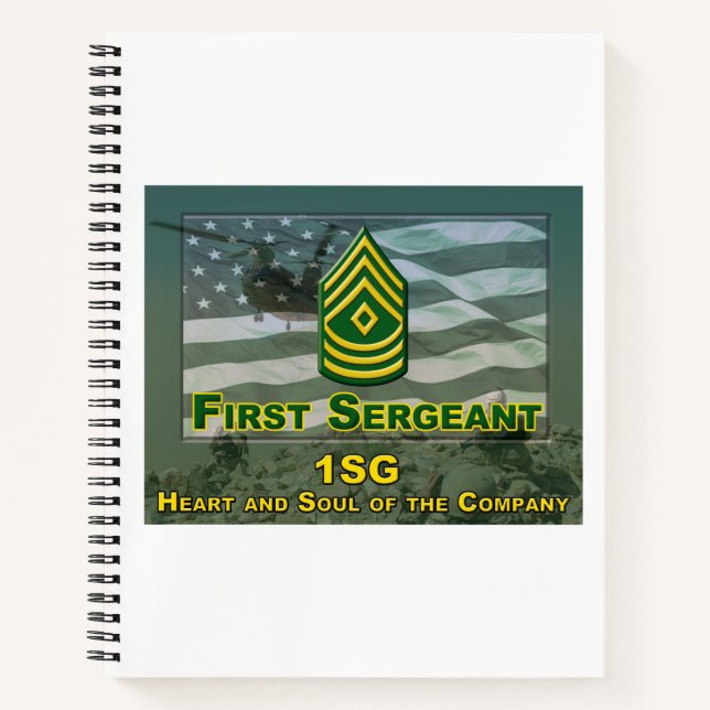 First Sergeant Commemorative Gift Notebook (Front)