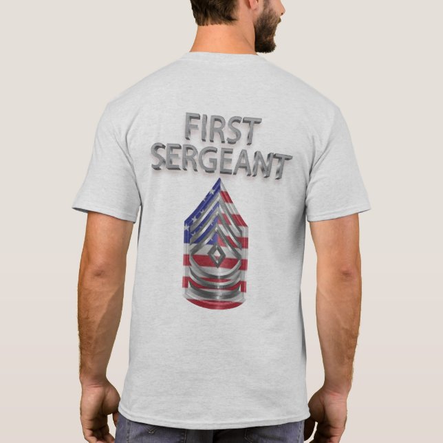 First Sergeant Customised Rank T-Shirt (Back)