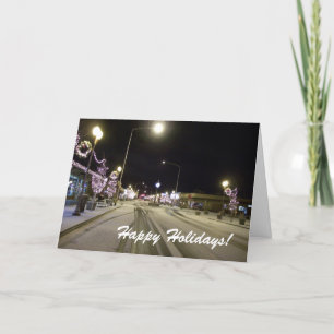 First snow Christmas card