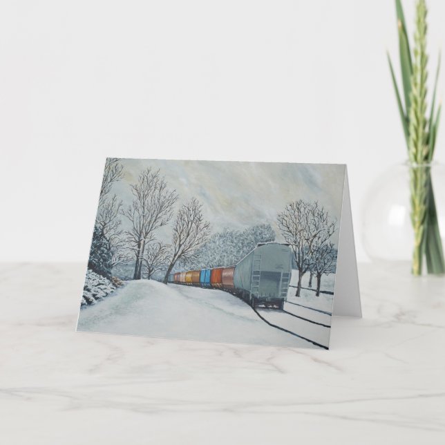 First Snow Greeting Card (Front)