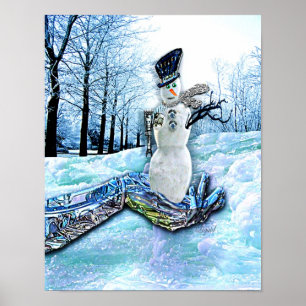 First Snow on Canvas Print