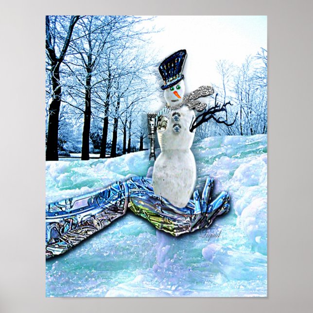 First Snow  on Canvas Print (Front)