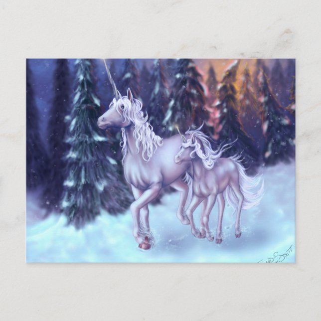 First Snow Postcard (Front)