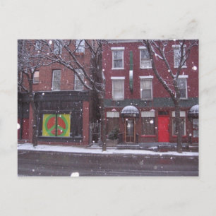 first snow postcard