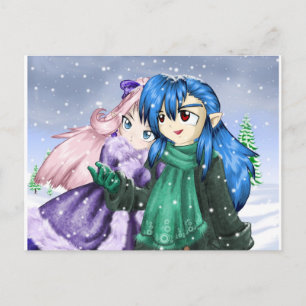 First Snow Postcard
