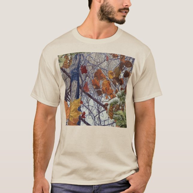 First Snow Winter Camouflage Decor T-Shirt (Front)