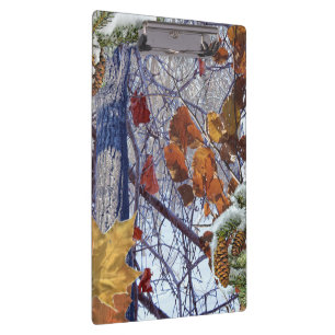 First Snow Winter Camouflage Print Clipboard
